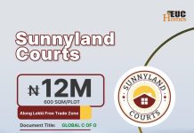 Invest in Land, be part of EUC Homes along Lekki Free Trade Zone