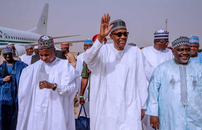 Buhari-arrives-home