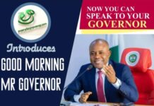 Good Morning Mr Gov: Haba! Your Excellency It’s Just One Week…